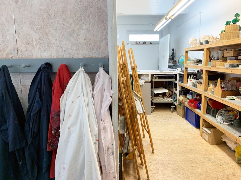 Farben in der Kunstwerkstatt