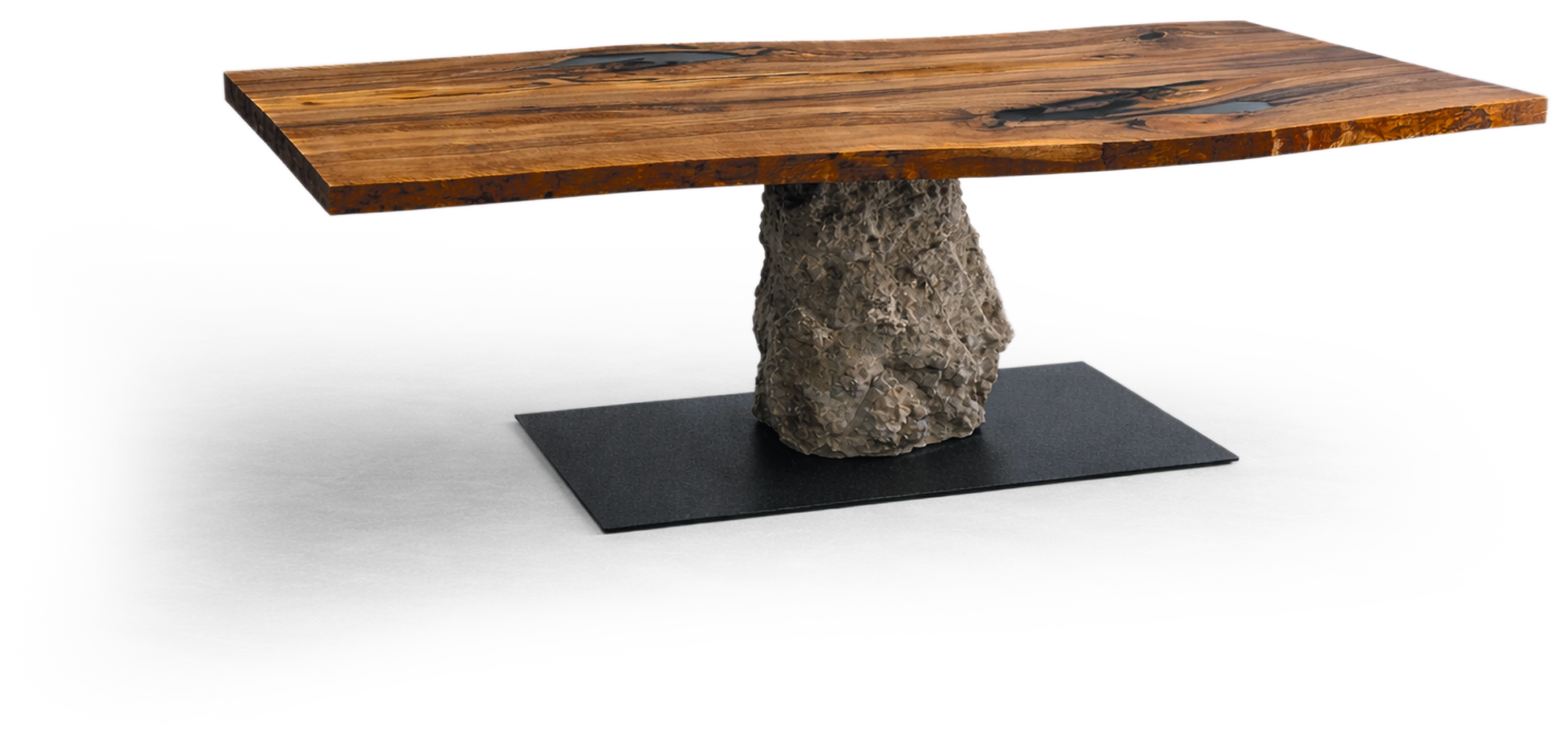 Tisch mit Steinsockel