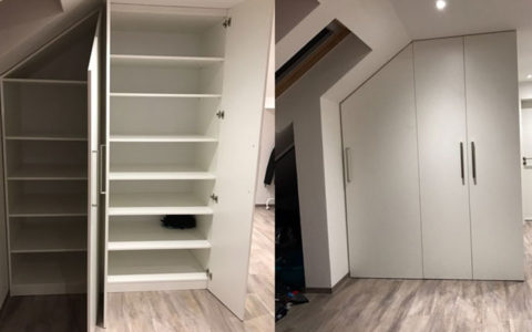 Schrank für Dachschräge