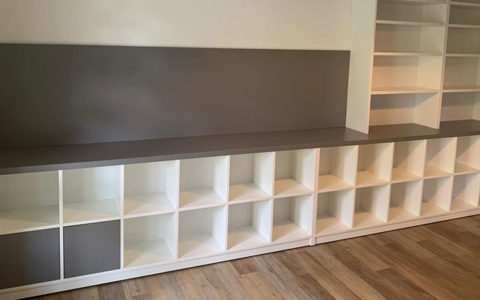 Designregale für LPs mit Lounge