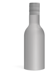 Flasche silber
