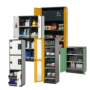 C-LINE Chemikalienschrank mit Bodenauffangwanne