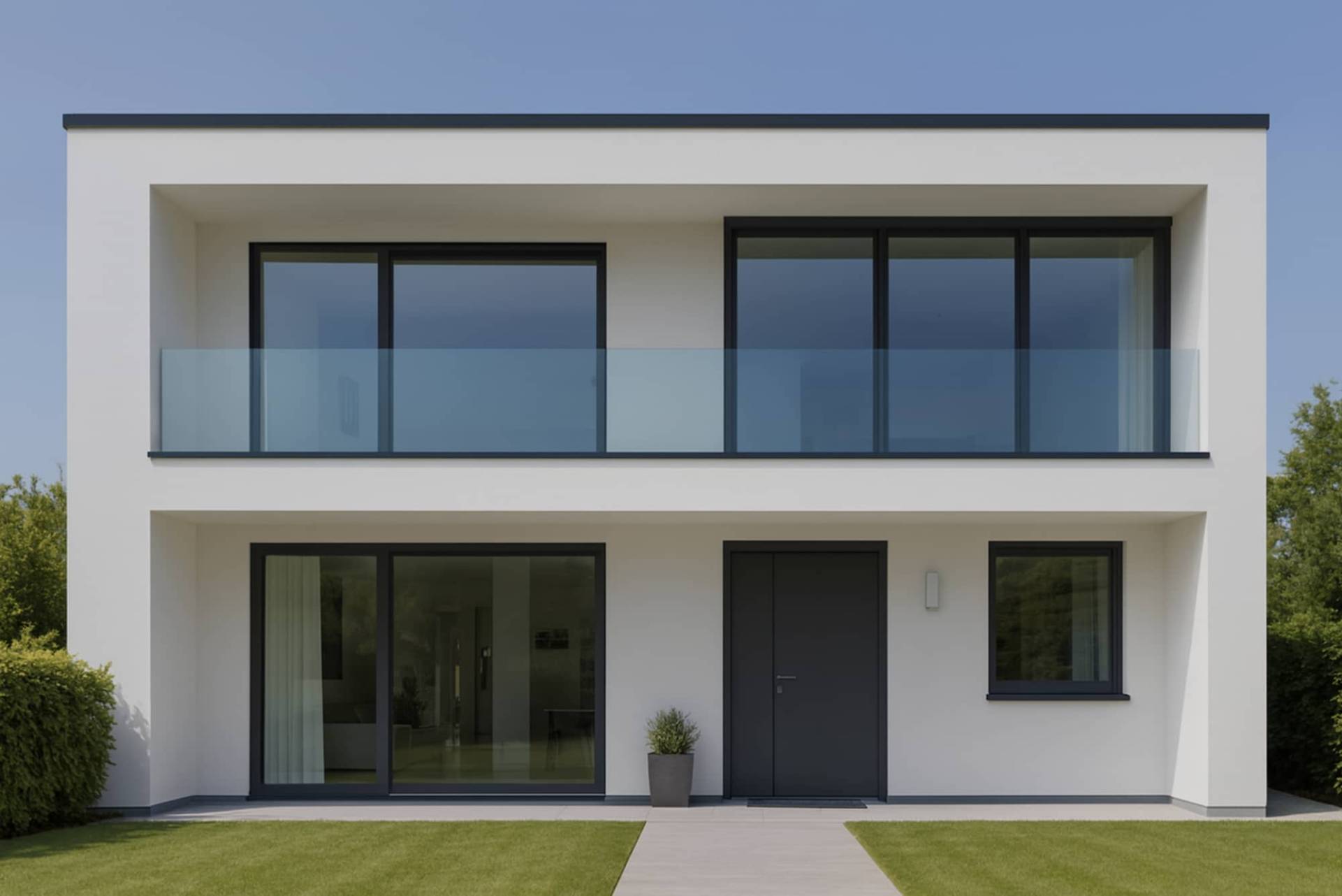 Fensterfront Einfamilienhaus