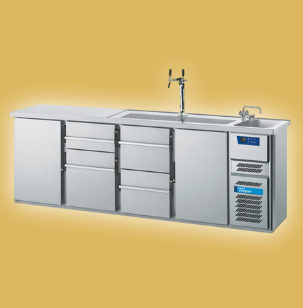 Getränke-Kühltheken / Flaschen-Kühltheken / Kaffee-Stationen