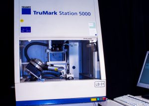 Laserbeschriftetes Bauteil