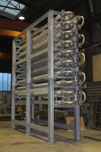 Doppelrohr-Wärmetauscher aus 1.4571, 11.700 kg