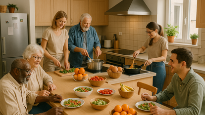 Gemeinschaftsküche mit Küchenlöschsystem