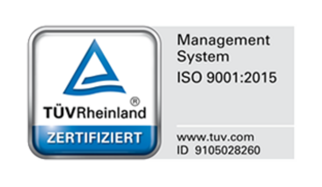 TÜV-Zertifikat ISO 9001