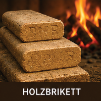 Holzbriketts zum Heizen