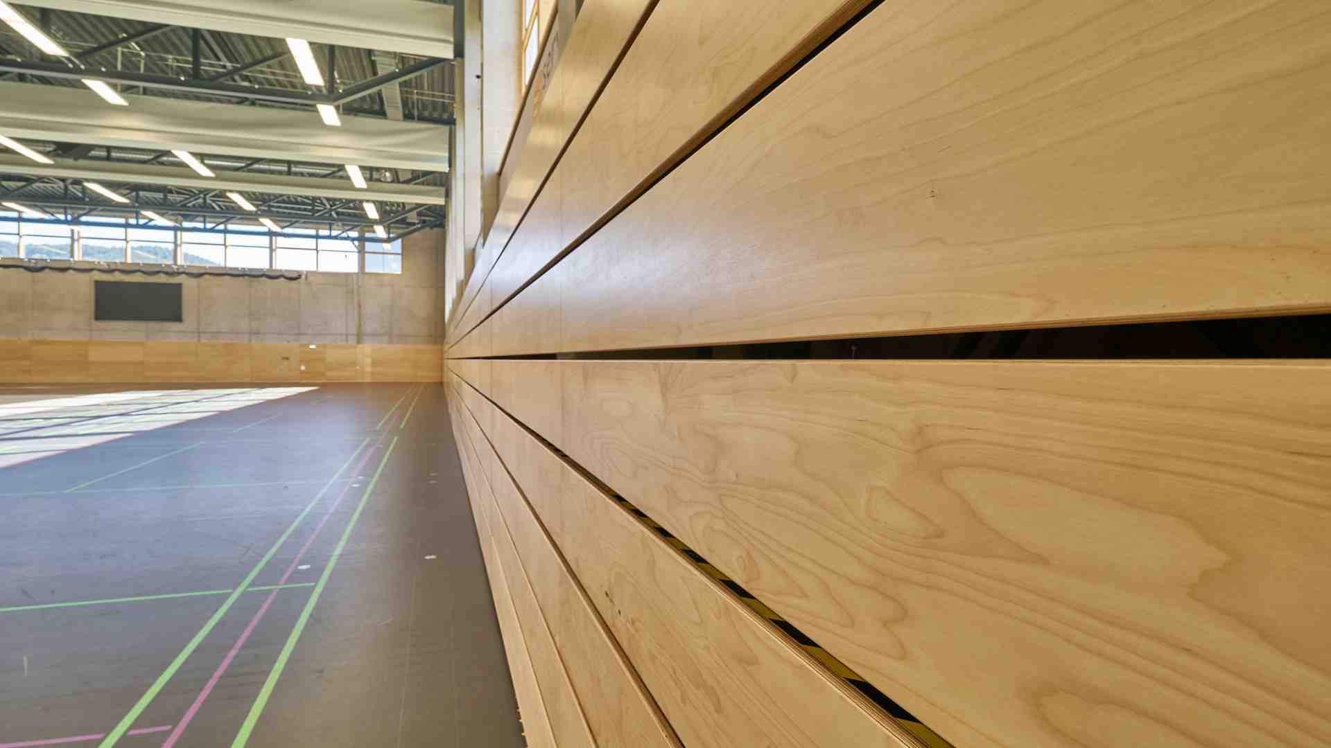 Innenausbau Sporthalle Turnerschaft Freiburg