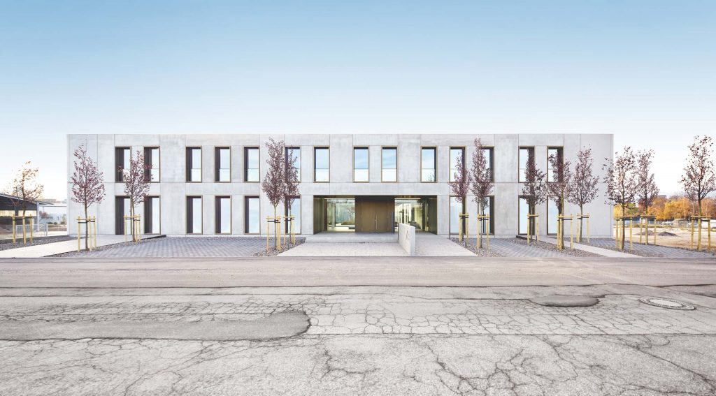 New construction of the Massivhaus Mittelrhein administration building, Mendig