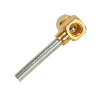 Coaxial RF connector (2 solder joints, induction)