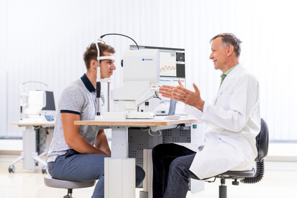 Patientenberatung mit dem Imedos Dynamic Analyzer