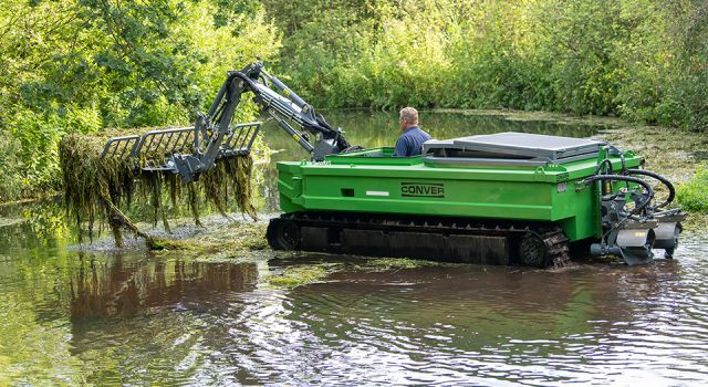Amphibische Maschine