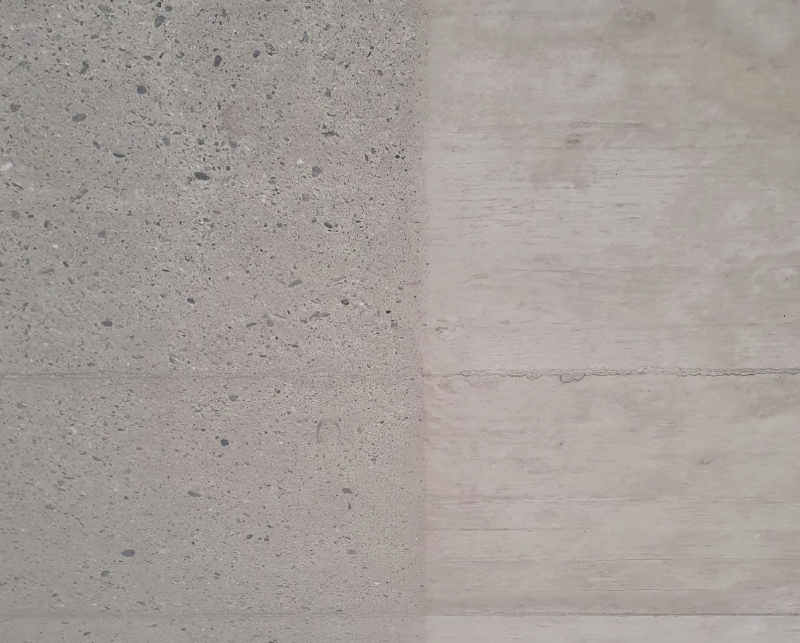 Betonoberflächenbehandlung mit Strahlmittel