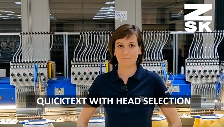 Quicktext-Funktion der Sticksoftware