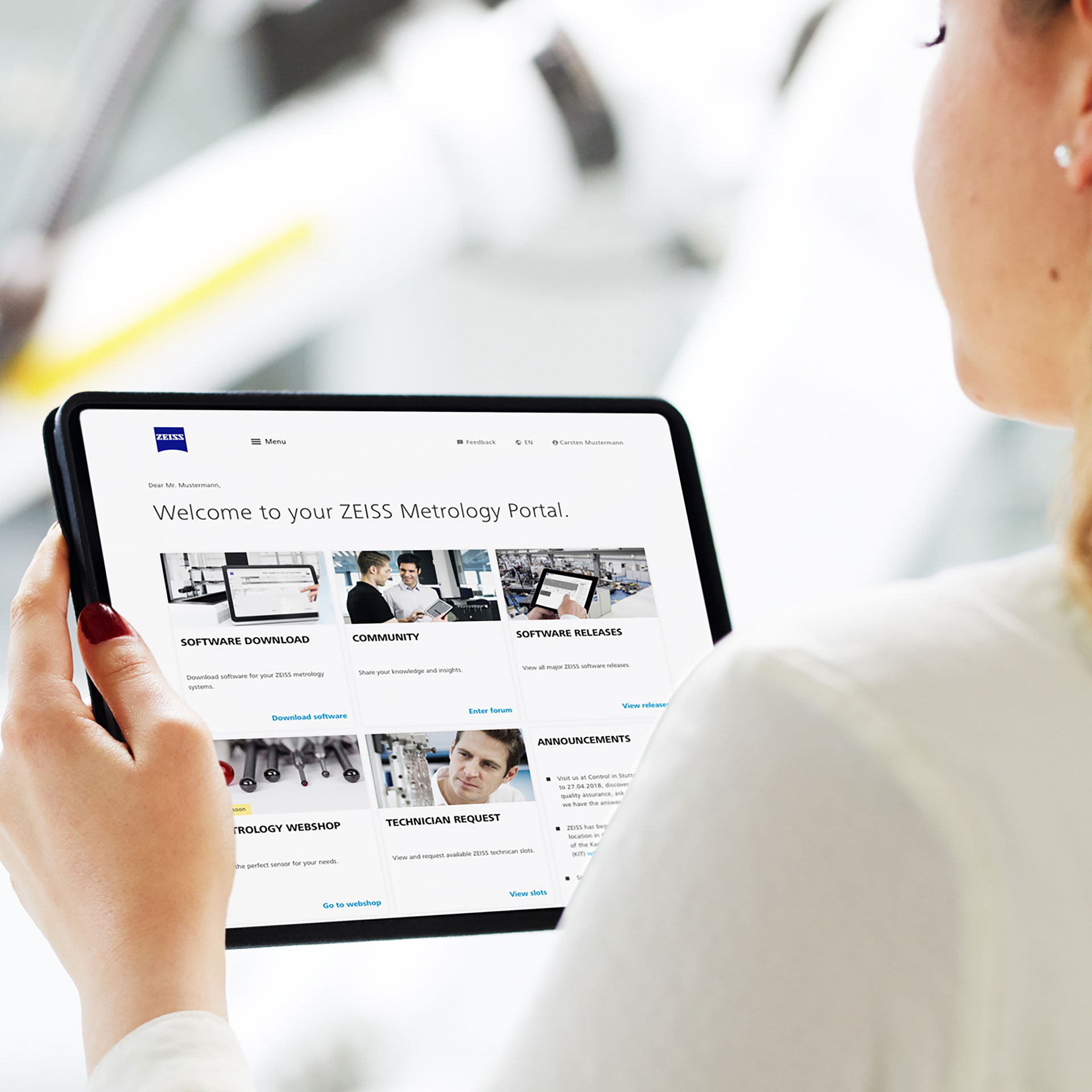 Digitales Messdatenmanagement über das ZEISS Portal