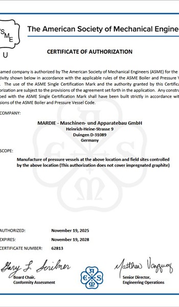 National Board Certificate of Authorization