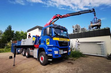 HMF loader crane at Ettengruber Bau