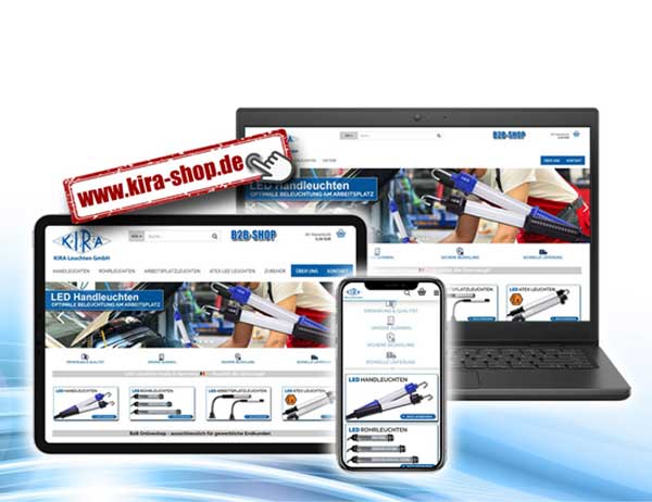 KIRA Leuchten GmbH – B2B-Onlineshop