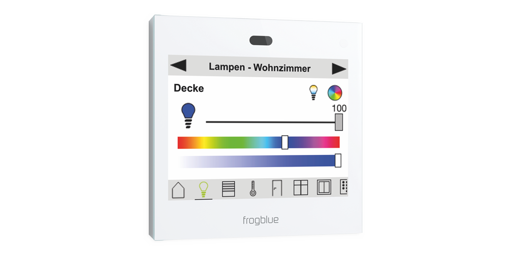 frogblue Display im Wohnzimmer