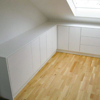 Sideboard unter Dachschräge