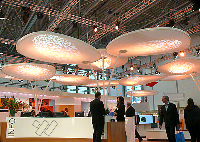 Organische Formen für Messe und Ausstellung