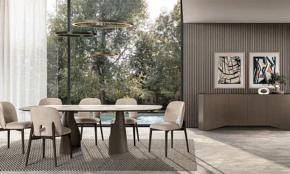 Wohnzimmer Esszimmer Petra Braun Hochglanz