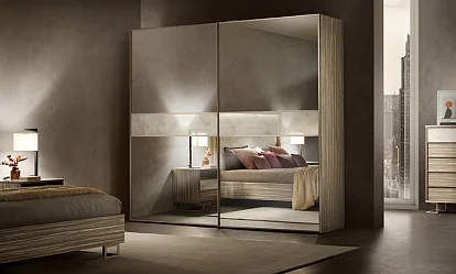 Kleiderschrank Luce Light Hochglanz