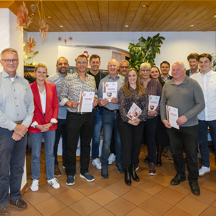 Ehrung langjähriger Mitarbeitender (40 Jahre Betriebszugehörigkeit)