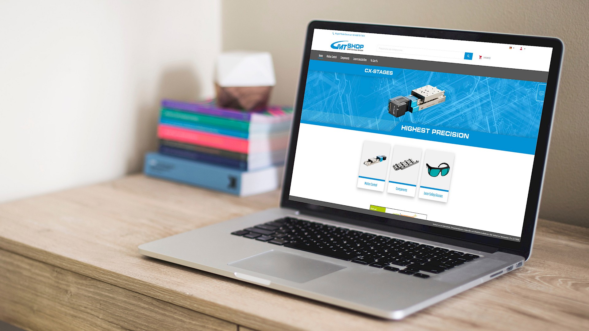 GMT Online-Shop für Positioniersysteme