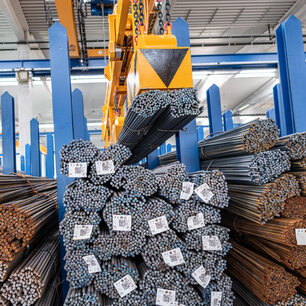 Anlage beim Kunden Straub Eisen- und Stahlhandel