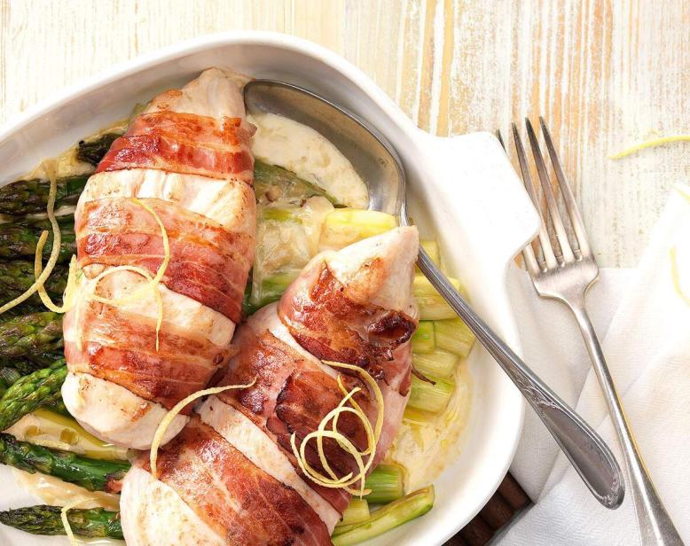 Poulet mit Spargel