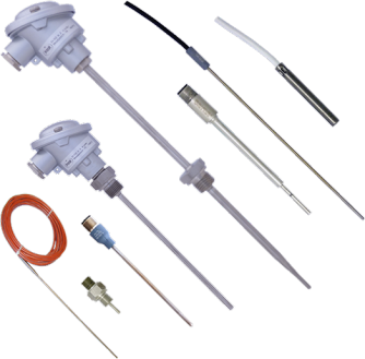 Resistance thermometers PT100/Pt1000, cable temperature sensor (NTC, PTC), screw-in temperature