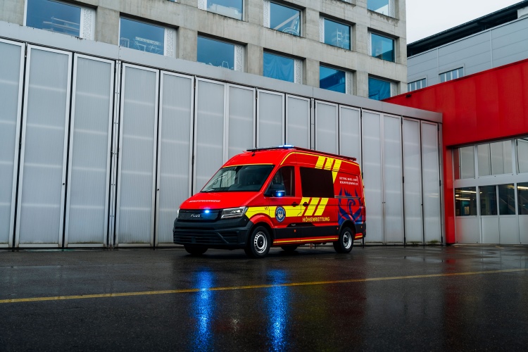 Elektrisches Feuerwehrfahrzeug Berufsfeuerwehr Basel