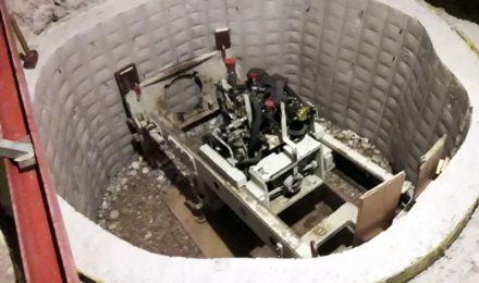 Microtunneling aus Startschacht