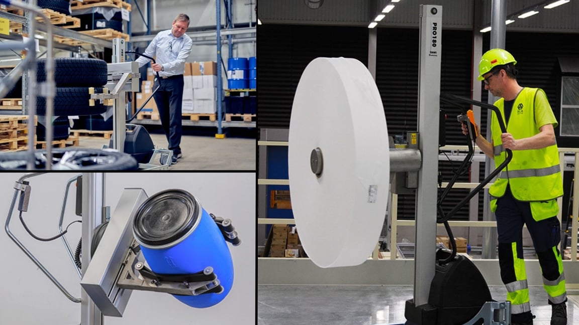 Mobile Lifting Trolleys mit Anbaugeräten