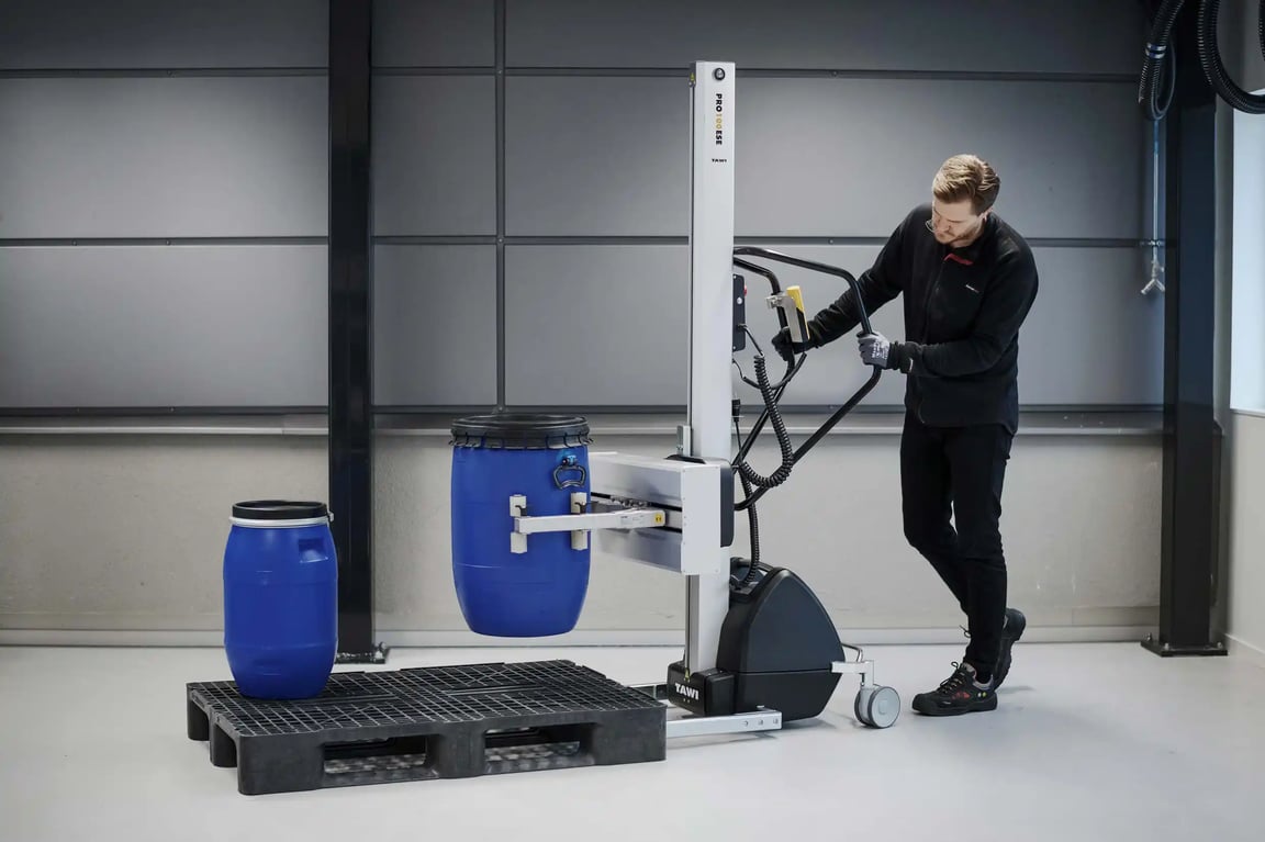 Mobiler Hubwagen für Trommeln