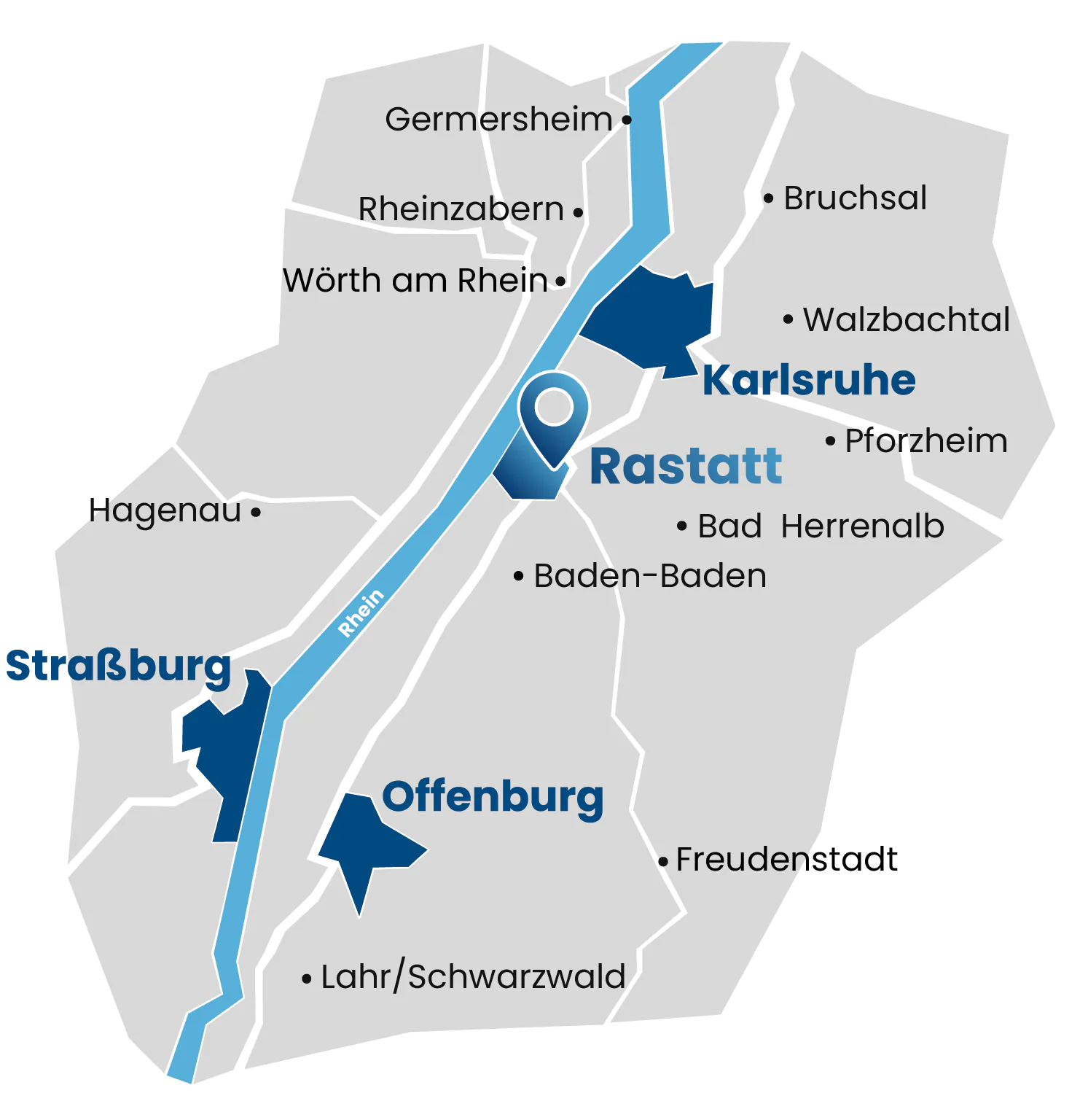 Standorte und Liefergebiet