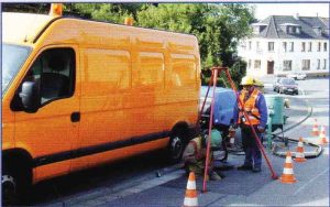 Service- und Wartungsteam im Einsatz