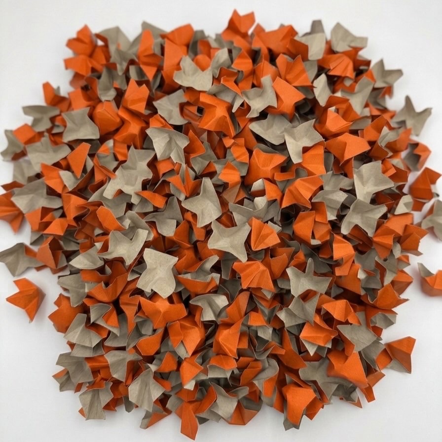 Füllmaterial in Wunschfarbe (Orange)