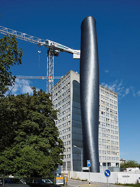 Tragrohr-Kaminanlage mehrzügig, selbstragende Bauweise