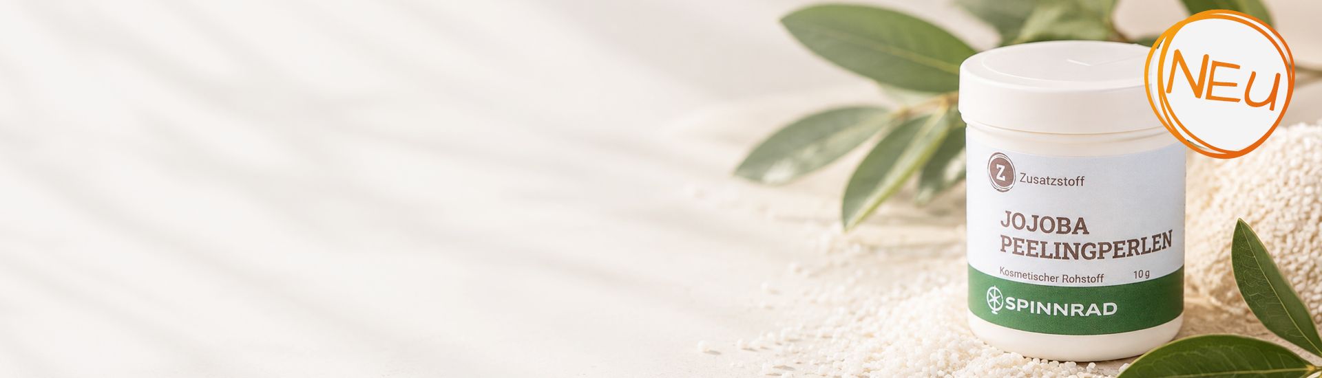 Jojoba Peelingperlen – 100 % pflanzliche Peelingperlen aus Jojobawachs