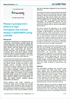 Application Note AN2402: Messung von Evaporationseffekten in 1536 MWPs