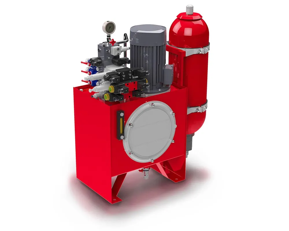 Hydraulikaggregat für Wasserkraftanlage mit Sonder-Höhenverkettung