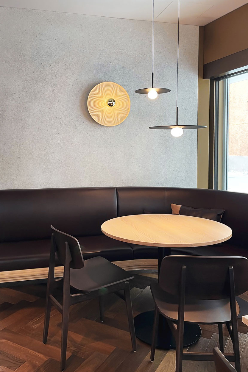 Callisto Wandlampe im Restaurant Domat/Ems