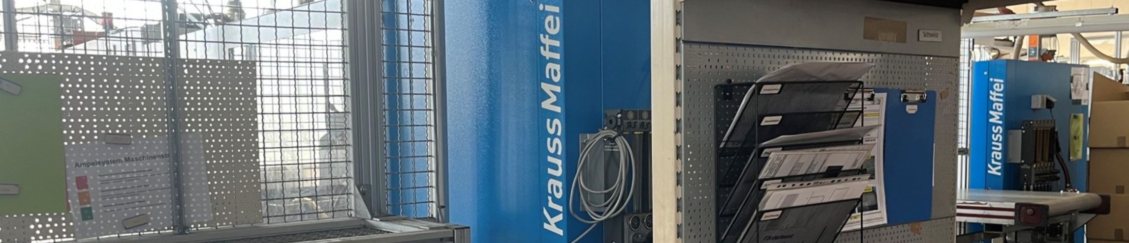 KraussMaffei injection molding machine, detail