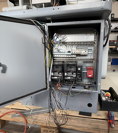 Neuverkabelung Elektroteil Güdel