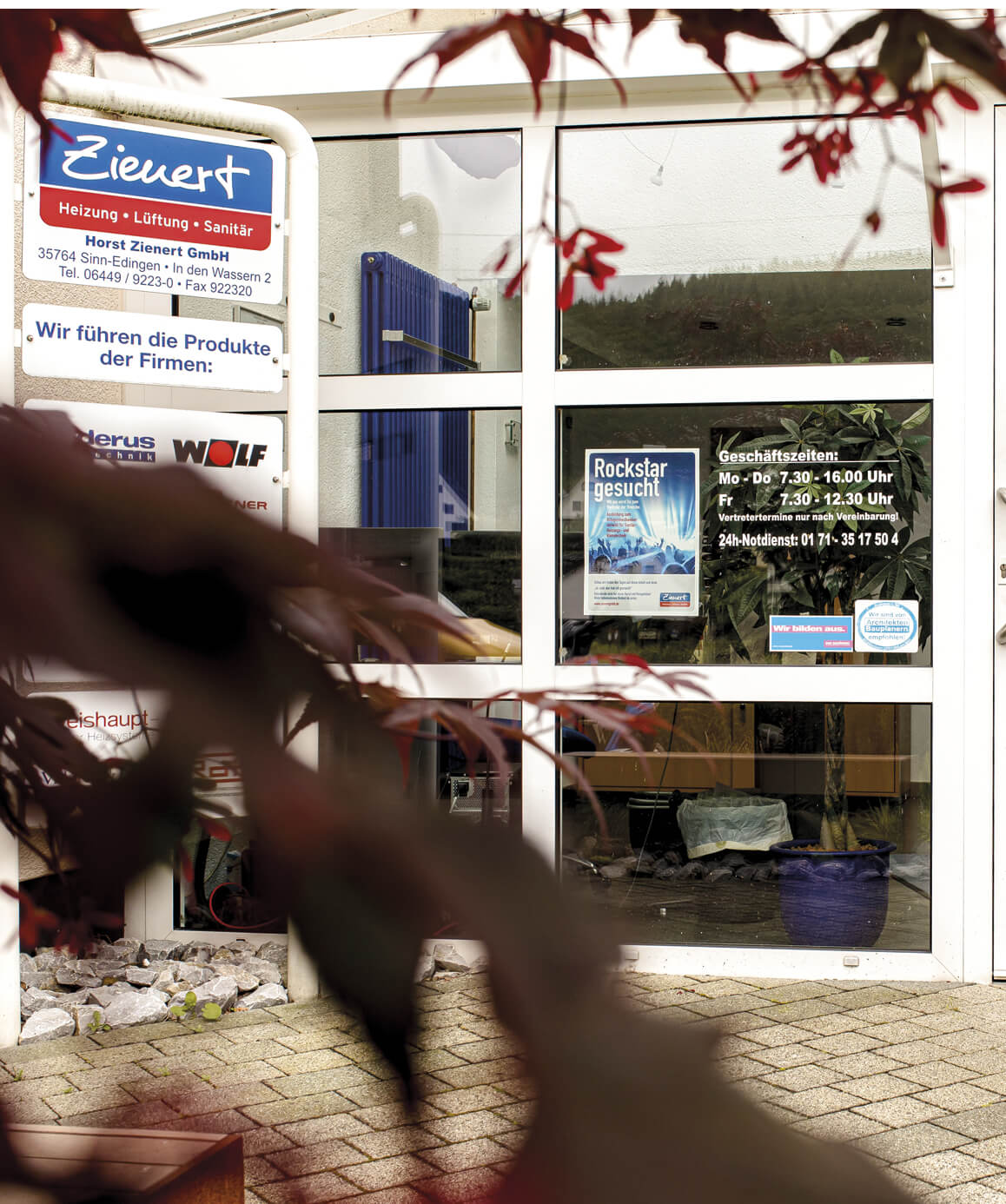Büroeingang Zienert GmbH