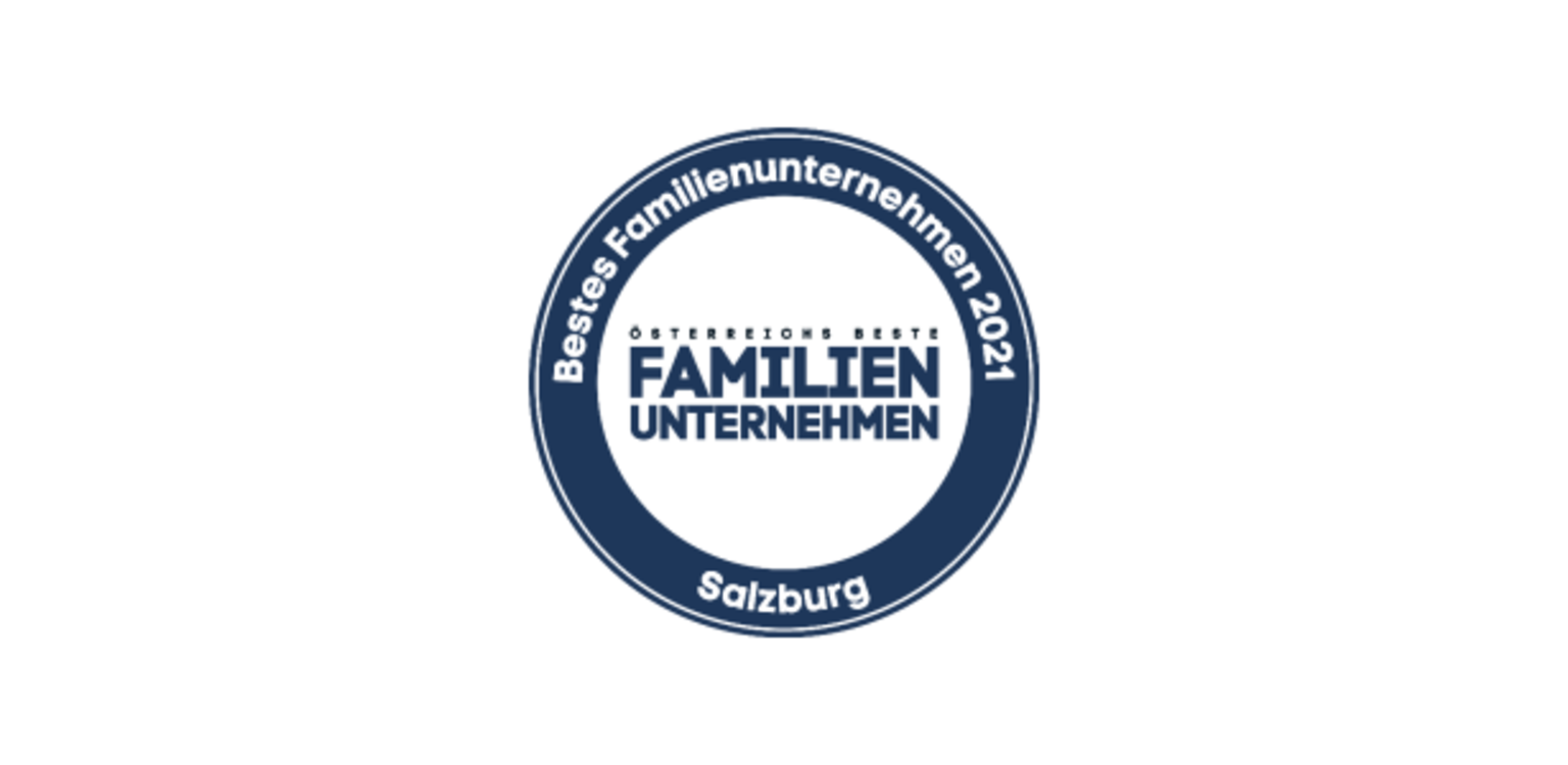 Award „Bestes Familienunternehmen 2021 Salzburg“